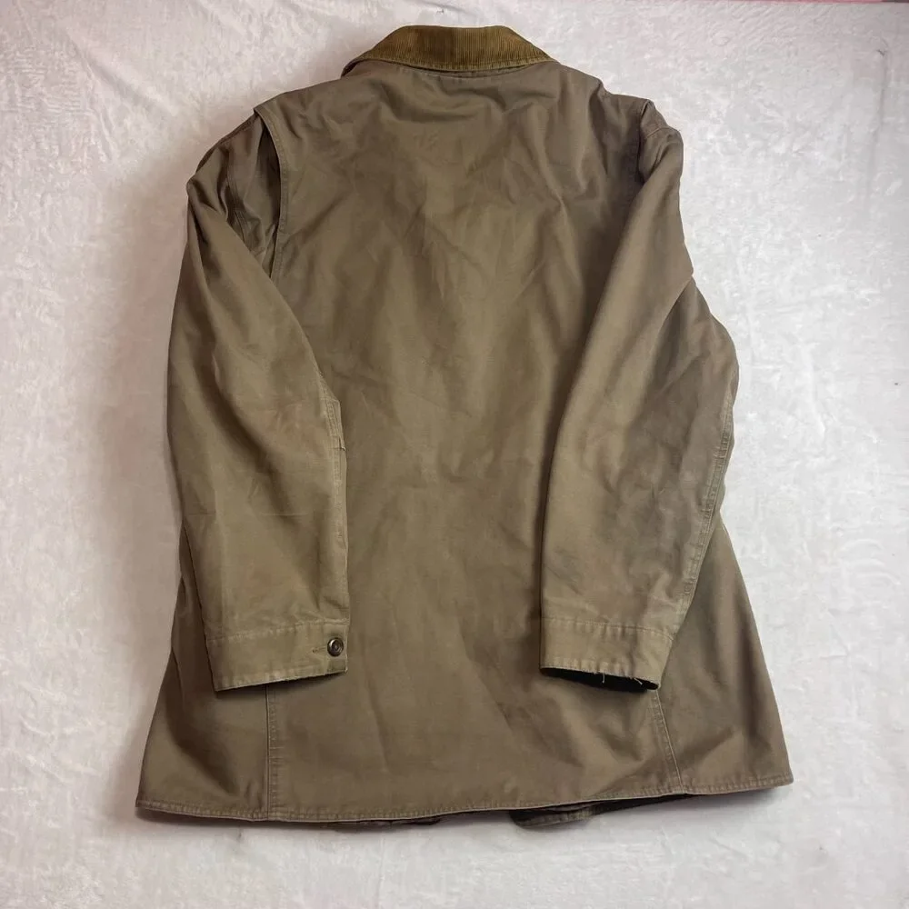 GAP Men's Khaki Barn Chore Coat Corduroy Collar Jacket Size XL_5